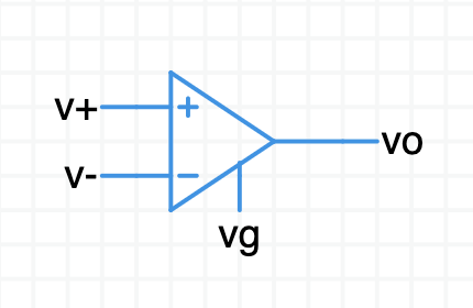 Opamp schematic symbol