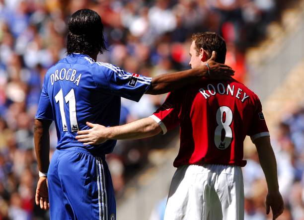 Manchester (red) vs. Chelsea (Blue)