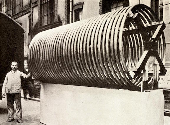 Humongous inductor, bigger than a man